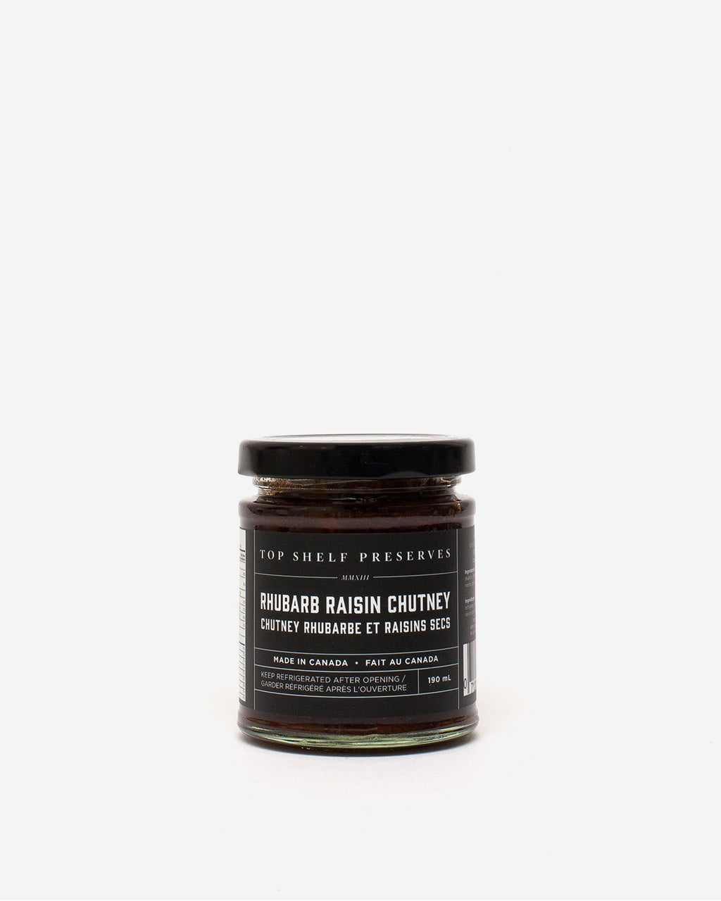 Rhubarb raisin chutney