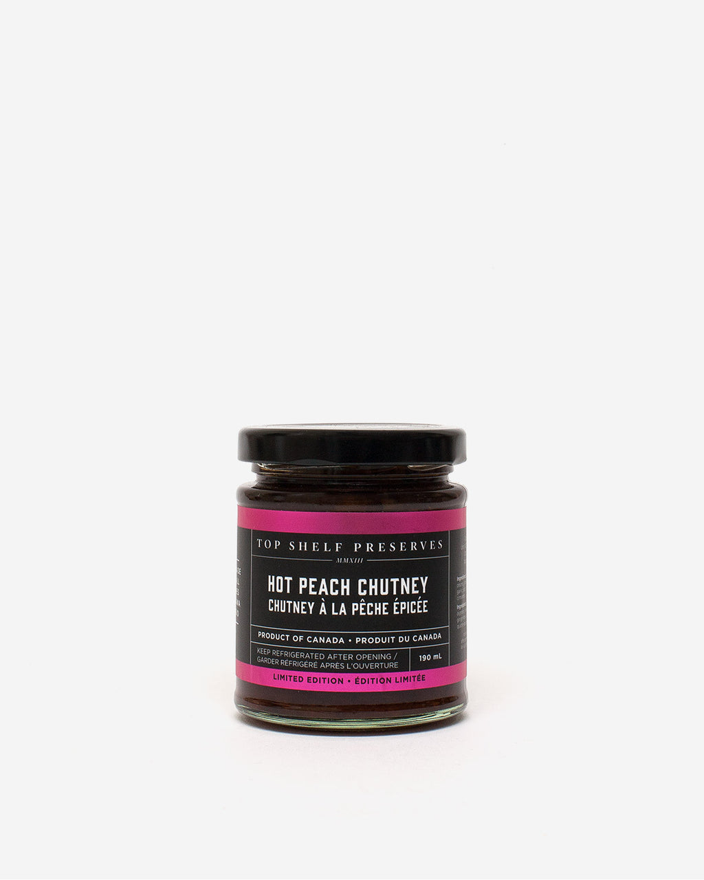 Hot peach chutney