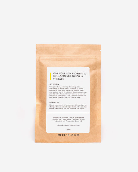 Turmeric scrub